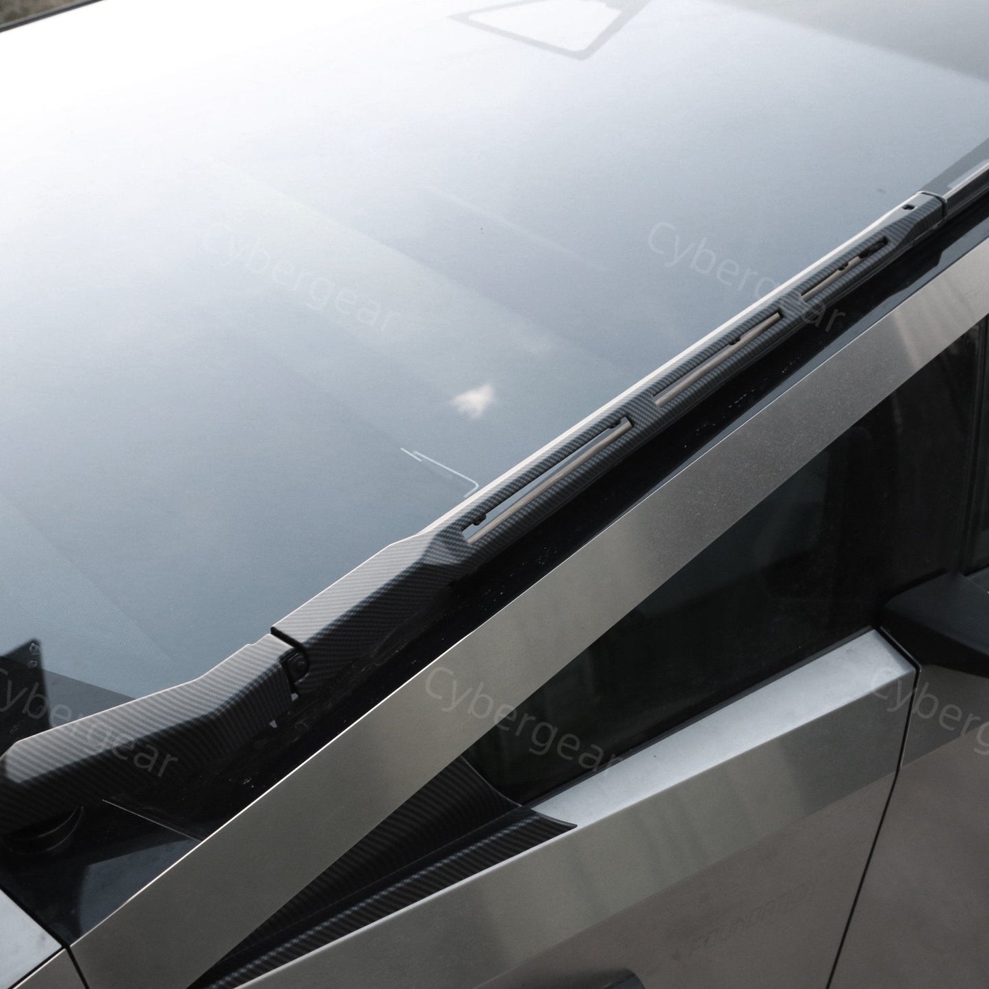 [Carbon Fiber Pattern ABS] Wiper Protection Trim Cover For Cybertruck