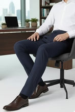 "Ethan" Navy Super 150's Luxury Viscose Blend Suit Pants