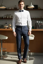 "Ethan" Navy Super 150's Luxury Viscose Blend Suit Pants